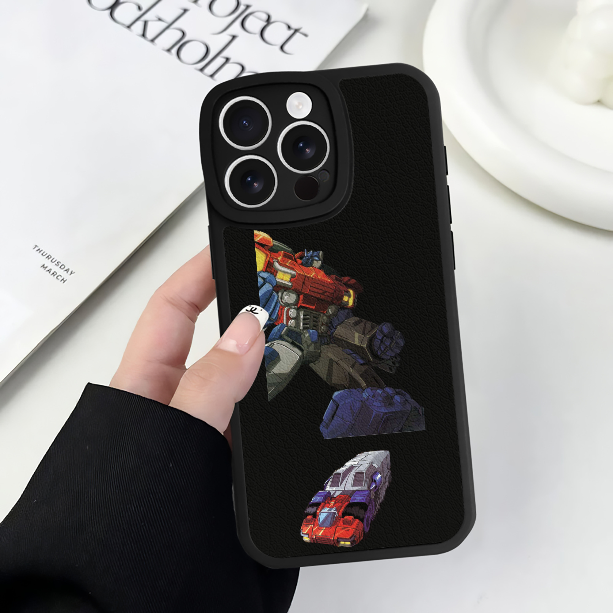 （画像用）  【iPhone 16シリーズ対応】シリコンスマホケース（レザー調） 材質：シリコン